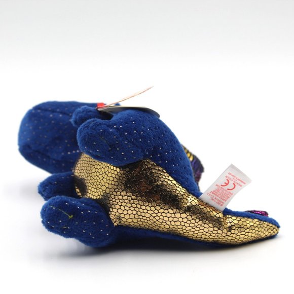 Ty Beanie BOO 6" Saffire the Dragon Large Colored Glittery Eyes Plush Toy NWT - Picture 6 of 7